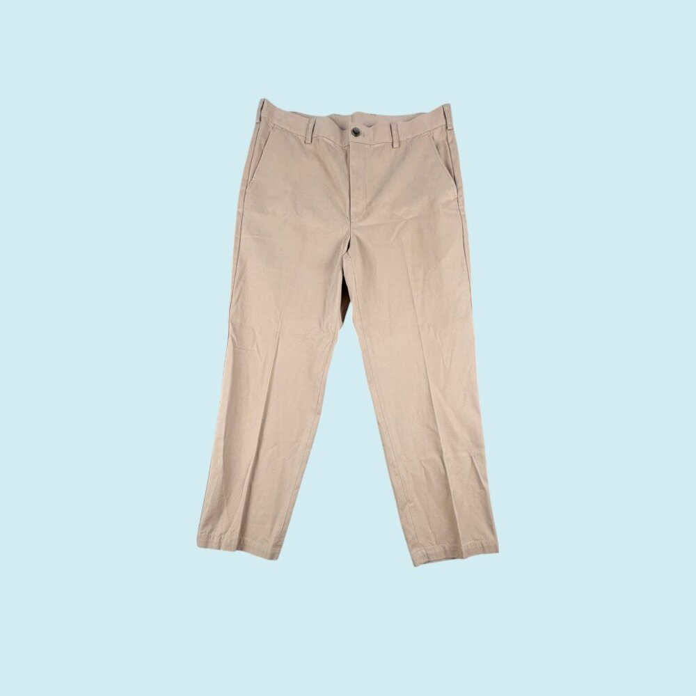 Brooks Brother Pants Men's 36x30 346 Chino Flat Front Cotton Trousers